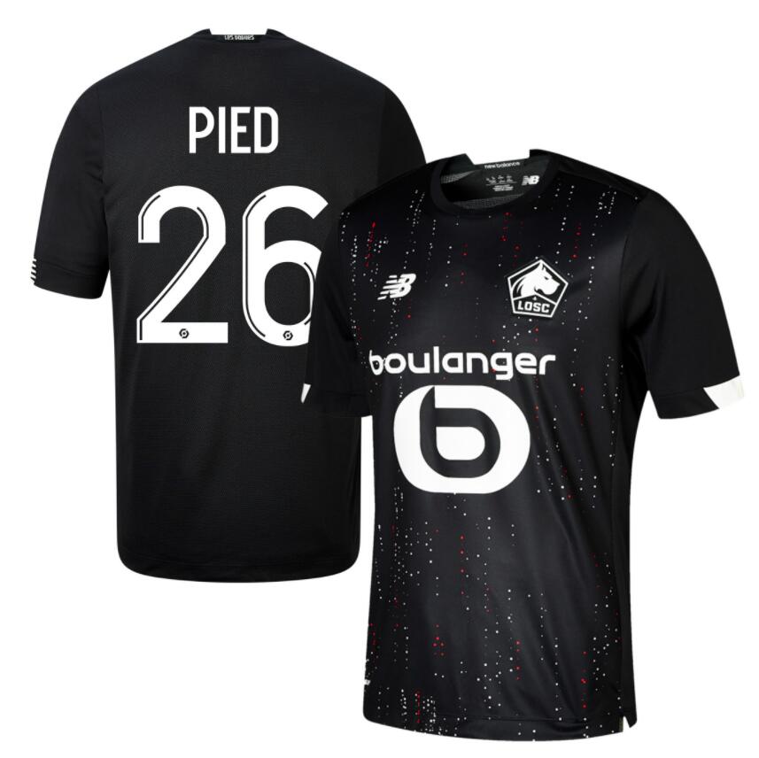 LOSC Lille Away Kit Soccer Jersey PIED #26 2020/21